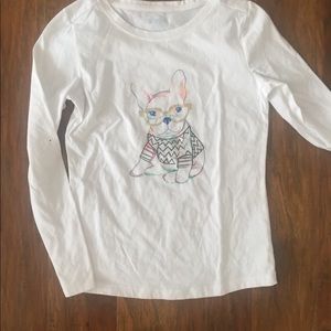 Kids white graphic T-shirt